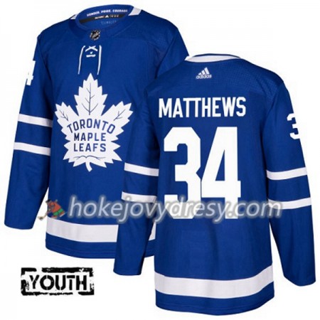 Dětské Hokejový Dres Toronto Maple Leafs Auston Matthews 34 Adidas 2017-2018 Modrá Authentic
